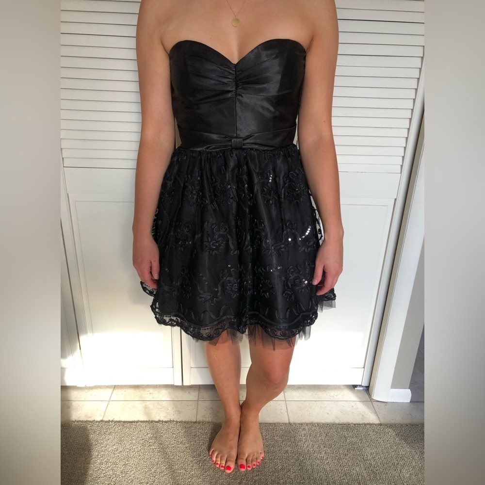 Beautiful black prom dress